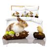 3D Print Little Rabbit Bedding Duvet Cover Set For Kid North America Home Textile Chinese Bed Cover Sets Pillowcases Cartoon New