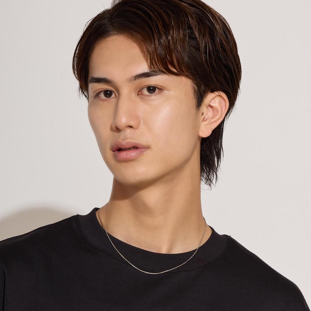 Platinum Chain Necklace Pt850 Spiga Cut Width Maximum 45cm Length Adjustable [Lara Christie] 0.8mm Approx. 3.35g Lc97-0070