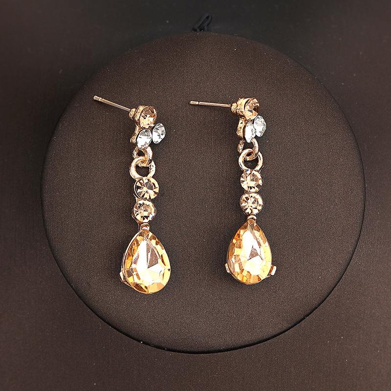 Корейская свадебная корона, головной убор из трех частей, аксессуары для волос на день рождения к свадебному платью, свадебные аксессуары, ожерелье, серьги