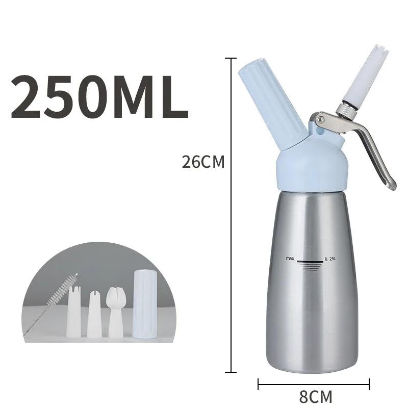250/500 мл дозатор для взбивания сливок венчик для торта кофе молоко чай украшения инструменты для выпечки Artisan вспениватель сливок алюминиевый декоративный носик