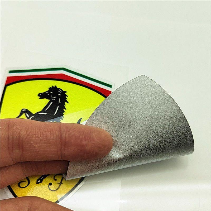 For Ferrari Logo Car Stickers Set Glitter Reflective Vinyl Decals for Car Body Window Laptop Motorcycle Decoration Accessories TG8
