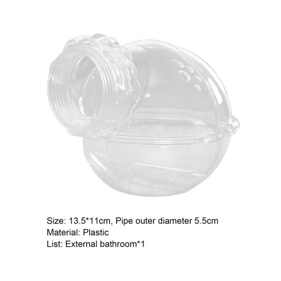 Ванная комната для хомяка Удобная эффективная пластиковая внешняя ванная комната для хомяка для домашних животных для дома