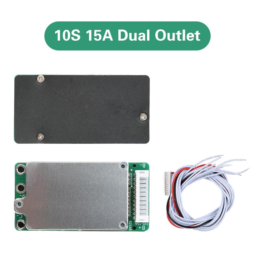 BMS 10S 36V 15A Плата заряда литий-ионных литий-полимерных аккумуляторов 18650 Защита от короткого замыкания Общий порт для Ebike Escooter