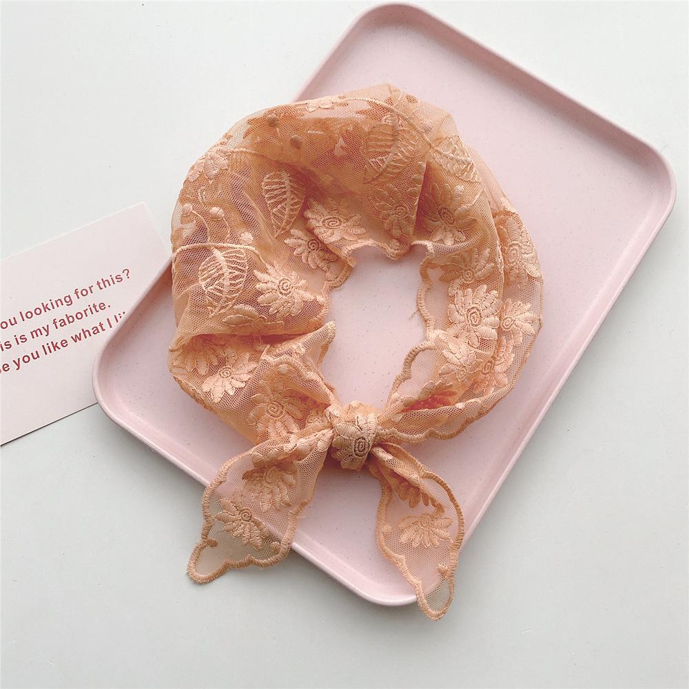 Хлопковый льняной кружевной треугольный шарф для женщин на весну, осень и лето, маленький цветочный маленький шарф, украшение на голову, тонкий стильный шелковый шарф