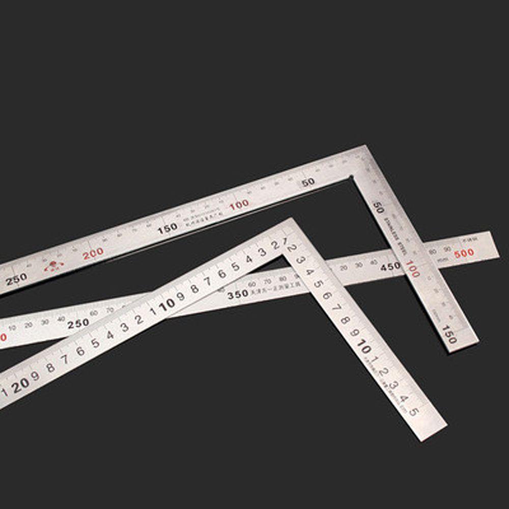 Metal Measuring Tool Double Sided 90 Degree Ruler 90 Angle Ruler L Shape Ruler Straight Ruler