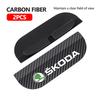 Detachable Car Rearview Mirror Rain Eyebrow Carbon Fiber Sun Visor For Skoda Fabia 1 2 Octavia a7 RS Superb Rapid Yeti Karoq  VE6