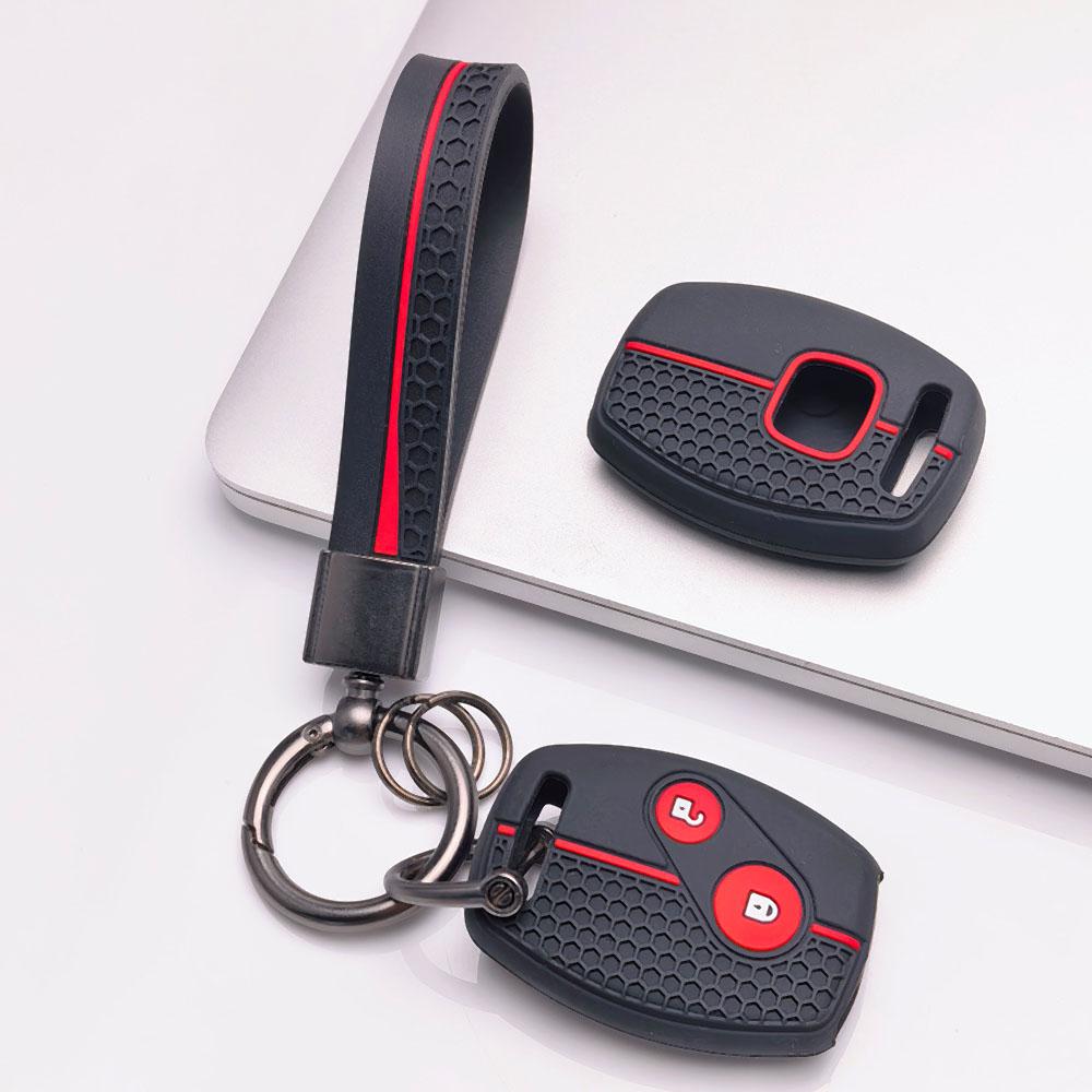 Soft Silicone Car Key Cover keychain For Honda 7th 8th Gen Accord CRV Odyssey Fit City Civic And Classic Old Model Anti-Scratch Guard