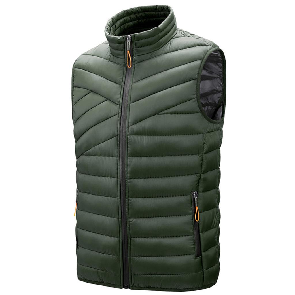 Casual Men'S Vest Men'S Loose  And Winter Warm Down Cotton Vest Coat