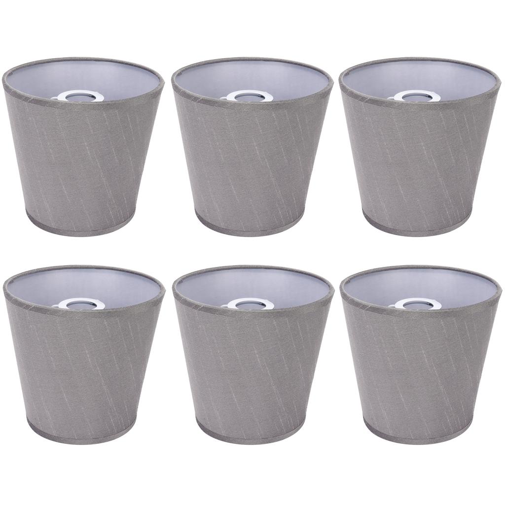 6PCS Simple Lamp Shades Modern Cloth Art Lampshade for E14 Screw Chandelier Wall Lamp