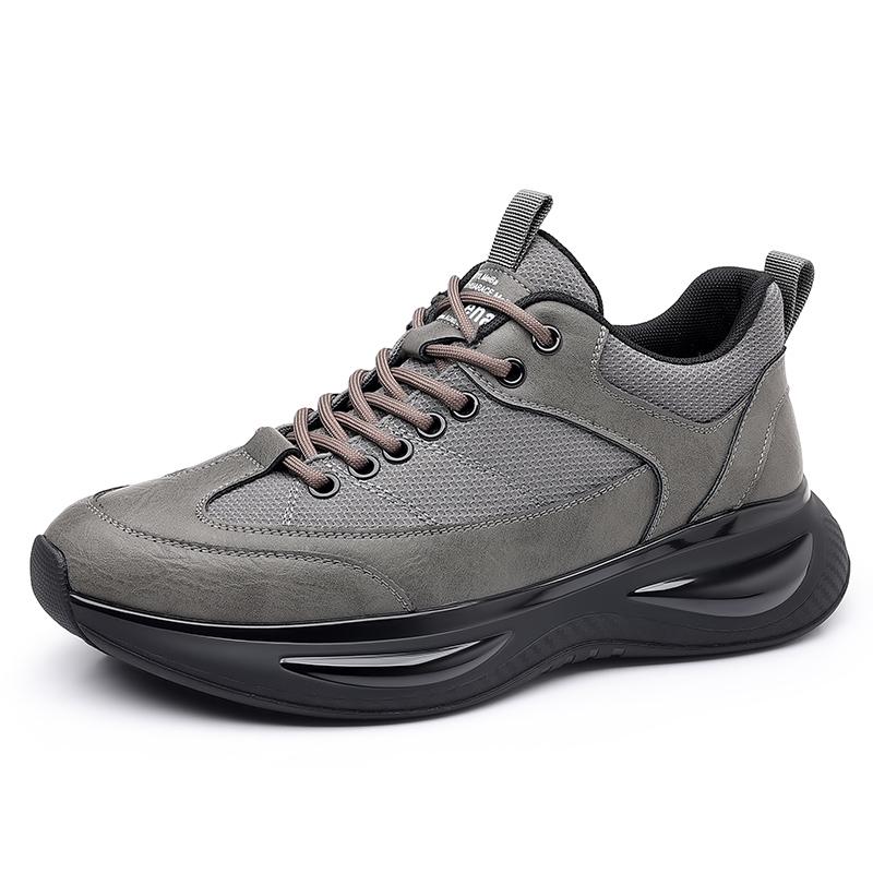 Стильные мужские повседневные кожаные туфли, легкие мужские кроссовки, нескользящие мужские кроссовки со шнуровкой, мягкие, сверхлегкие треккинговые туфли