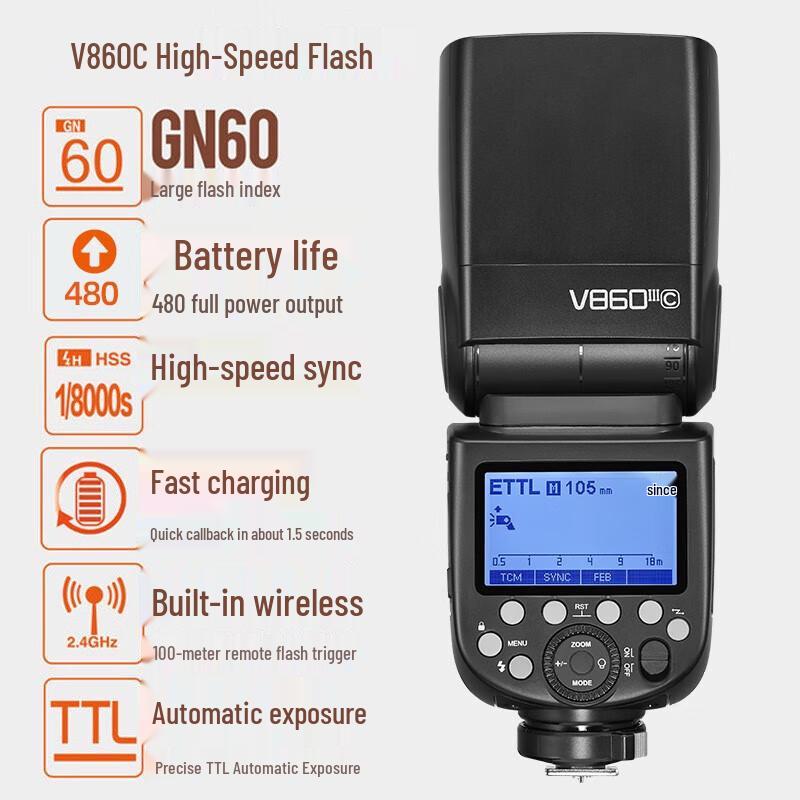 Godox V860III III-Gen TTL Li-Ion Hotshoe Speedlight