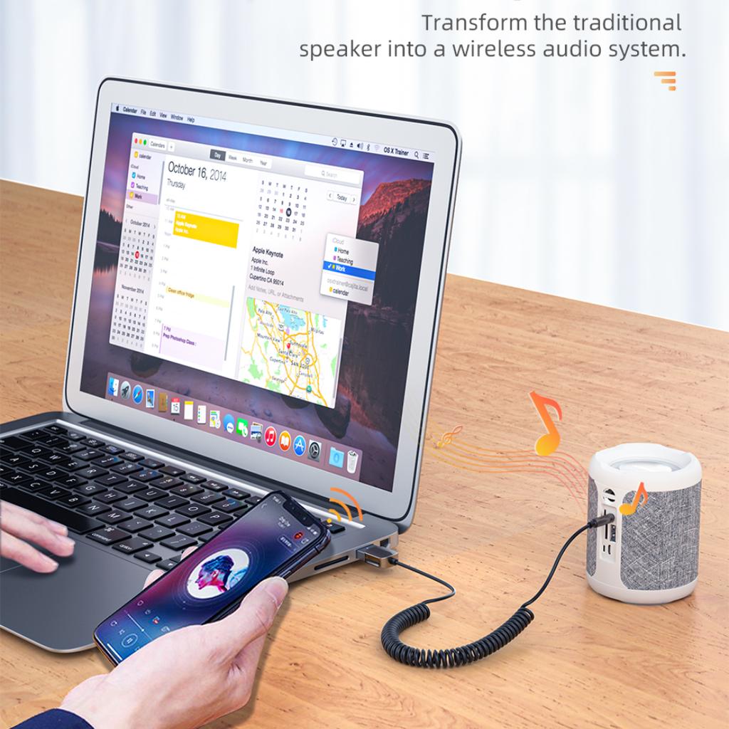 Essager Bluetooth 5,0 Aux адаптер Автомобильный беспроводной приемник USB на разъем 3,5 мм Аудио Музыка Микрофон Громкая связь Автомобильный комплект Динамик-передатчик