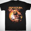 Коллекция Sepultura Хлопковая футболка с коротким рукавом Черная S-2345XL Унисекс Унисекс Футболка