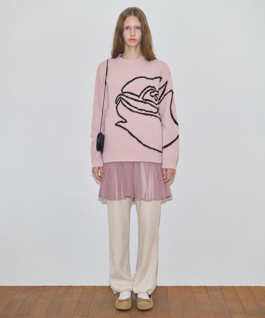 Тюлевое миди-платье SINOON (Серовато-розовый)