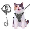 Cat Harness and Leash Easy To Put Breathable Night Adjustable Soft Suitable for Small and Medium Dogs Set, Slip-Proof, Vest-Style, On, Mesh,