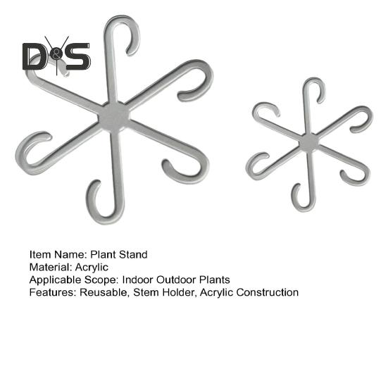 2 Pcs Plant Stem Supports Acrylic Climbing Plant Stem Holders Reusable Plant Stem Vine Support for Indoor Outdoor Plants