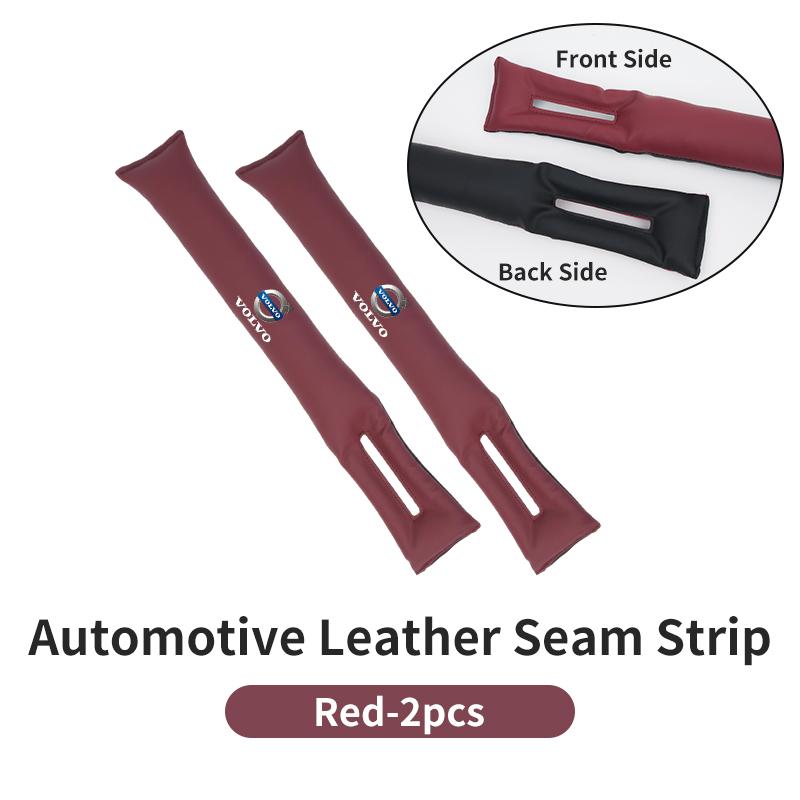 Automotive Two-tone Leather Seam Strip Leak-Proof Auto Seat Gap Plug For Volvo XC60 S60 V40 V50 V60 XC40 V70 C30 S40 XV40 S70