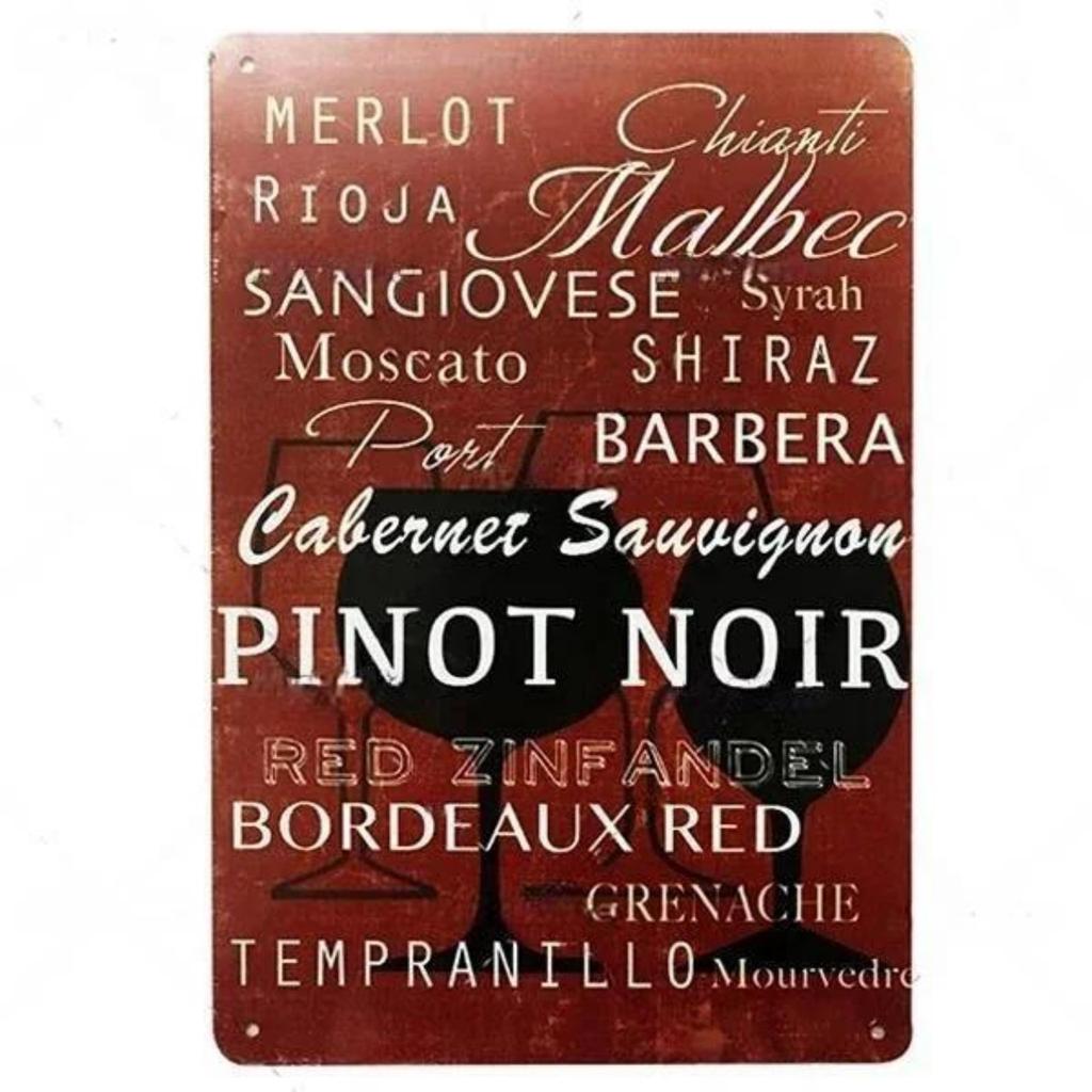 Vintage World Wine Metal Sign Plaque Whiskey Painting Alcohol Poster for Bar Club Man Cave Wall Decor Retro Pub Decoration