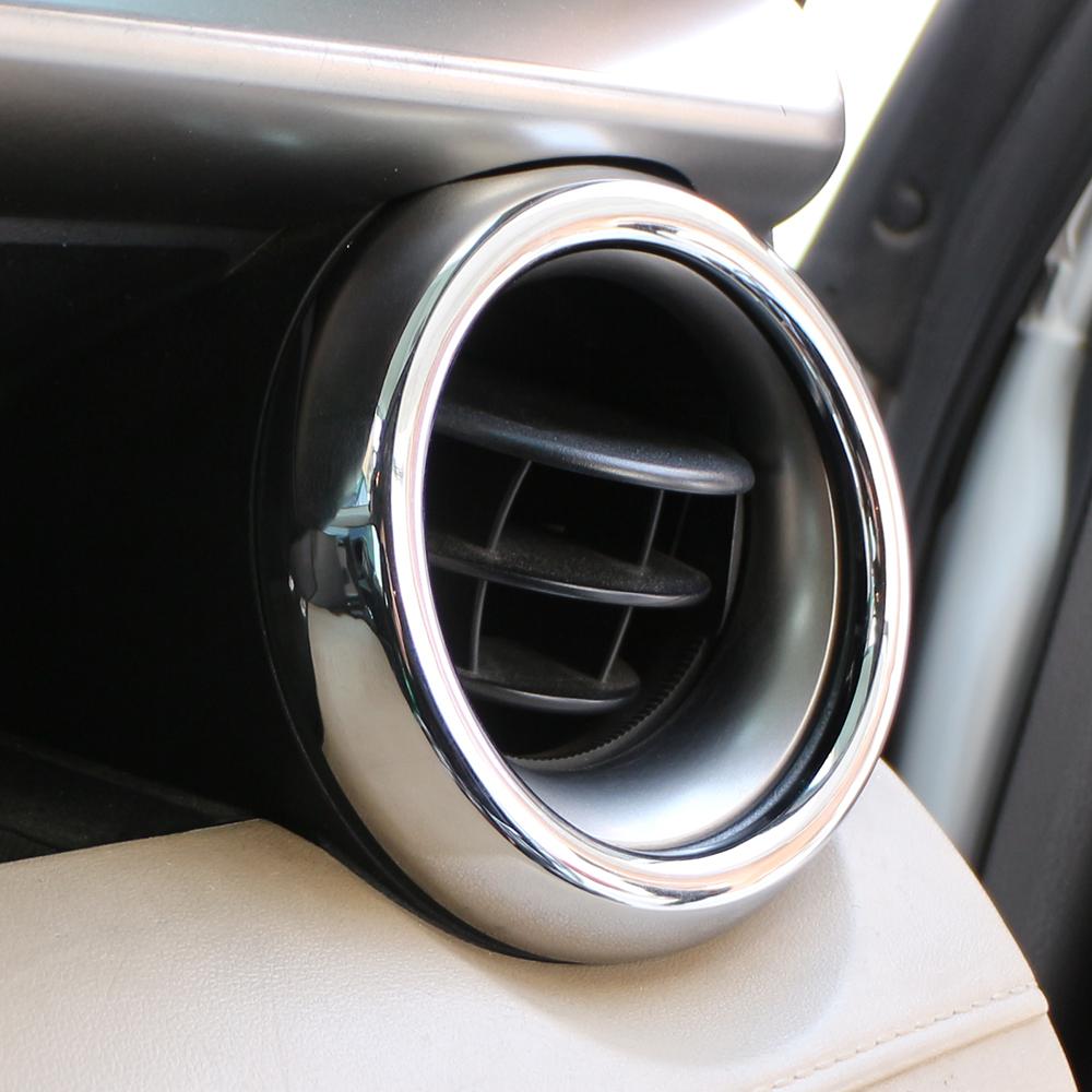 Хромированная крышка вентиляционного отверстия из АБС-пластика для Toyota Rav4 2013-2017 RAV 4, крышки панели кондиционера, накладка, наклейка