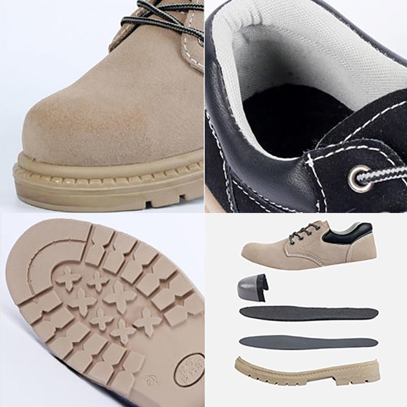 Oulylan Male Breathable Safety Boots Anti Puncture Work Sneaker Anti-slip Protective Footwear Comfort Wear Resistant Labor Shoes