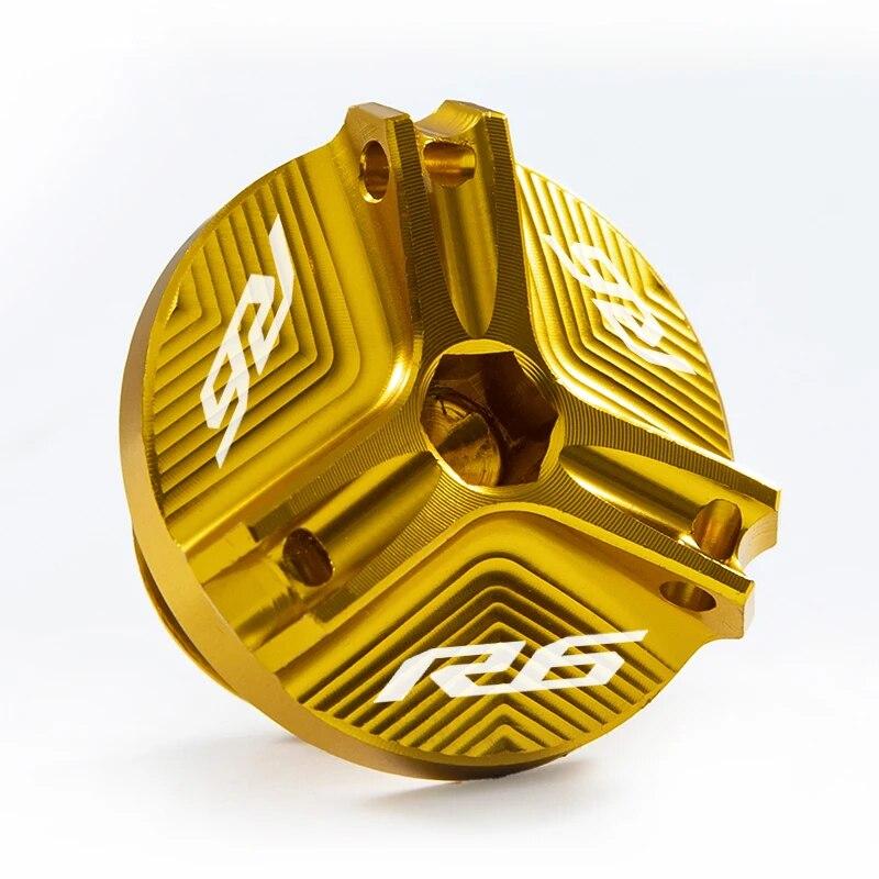 Front and Rear Brake Fuel Tank Cap and Filler Cap Protection Accessories For Yamaha R6 YZF R6 Yzfr6 YZF-R6 2010- 2022