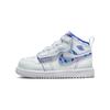 Air  1 Mid Alt Se Retro Durable Breathable Mid-Top Walker Shoes Baby Sneaker White Blue DX1705-140