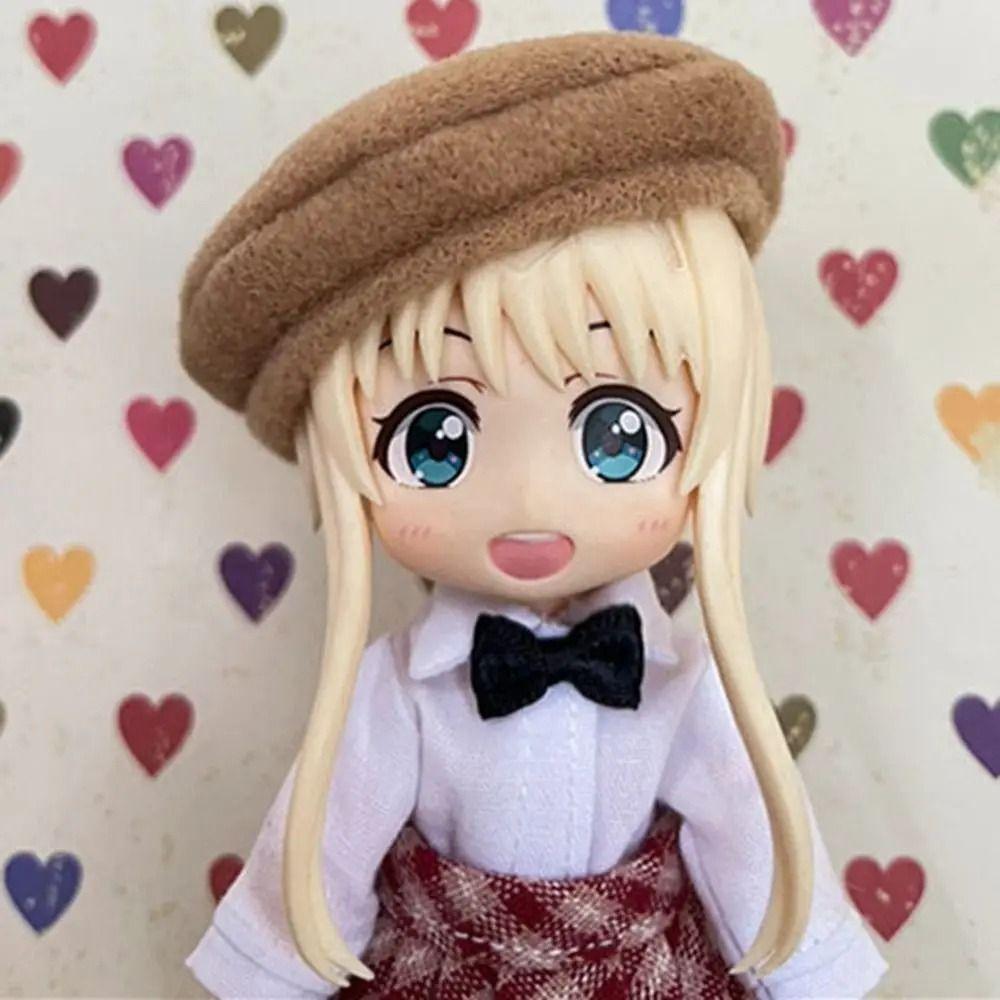 Ручная работа BJD Куклы Шерстяная Шапка Смена Одежды Ob11 Кукла Кепка 1/12 BJD Кукла Берет Шапка 1/12bjd Шапка
