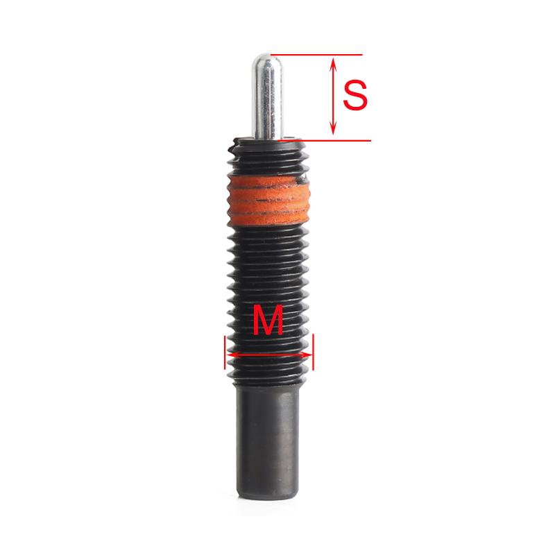2pcs Bolts Spring Plunger, Automation Components,Spring Plungers, Hexagon Lock Spring Screw and Pin,Long Stroke Plunger