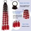 Horsetail Wig Gradual Color Lantern Bubble Fried Dough Twists Braid Horsetail Female Synthetic Wig Suitable for Party