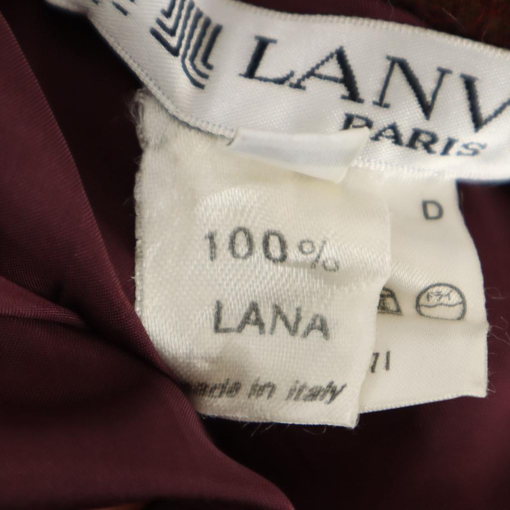 Lanvin Винтажное шерстяное пальто 80-х годов производства Италии 46 Коричневое Женское Б/У