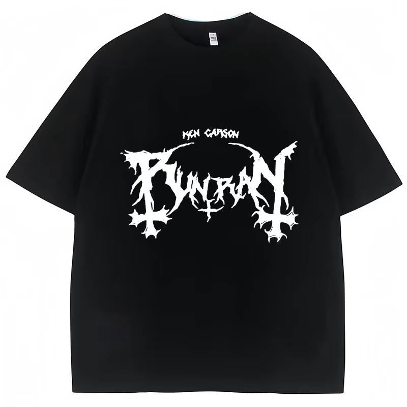 Popular Rapper Ken Carson Playboi Carti T Shirts Opium Destroy Lonely Gothic Punk T Shirts Men Women Pure Cotton Tees Streetwear