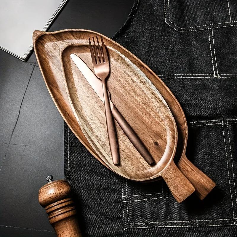 1 шт. Сервировочный деревянный поднос Ресторан Тарелка для западной еды Японская креативная тарелка для завтрака Деревянная тарелка Суши Десерт Фрукты