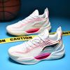 Men's Basketball Shoes 2025 New Mesh Breathable Basketball Sports Shoes Sports Students Ultra-light Shock-absorbing Running Shoes