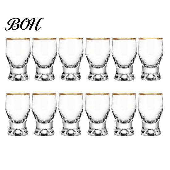Classic Curved Drinking Glasses Mini Snifter Glass with Ergonomic Weighted Base, Crystal Clear Tasting Elegant Party Glassware Glasses, Comfortable
