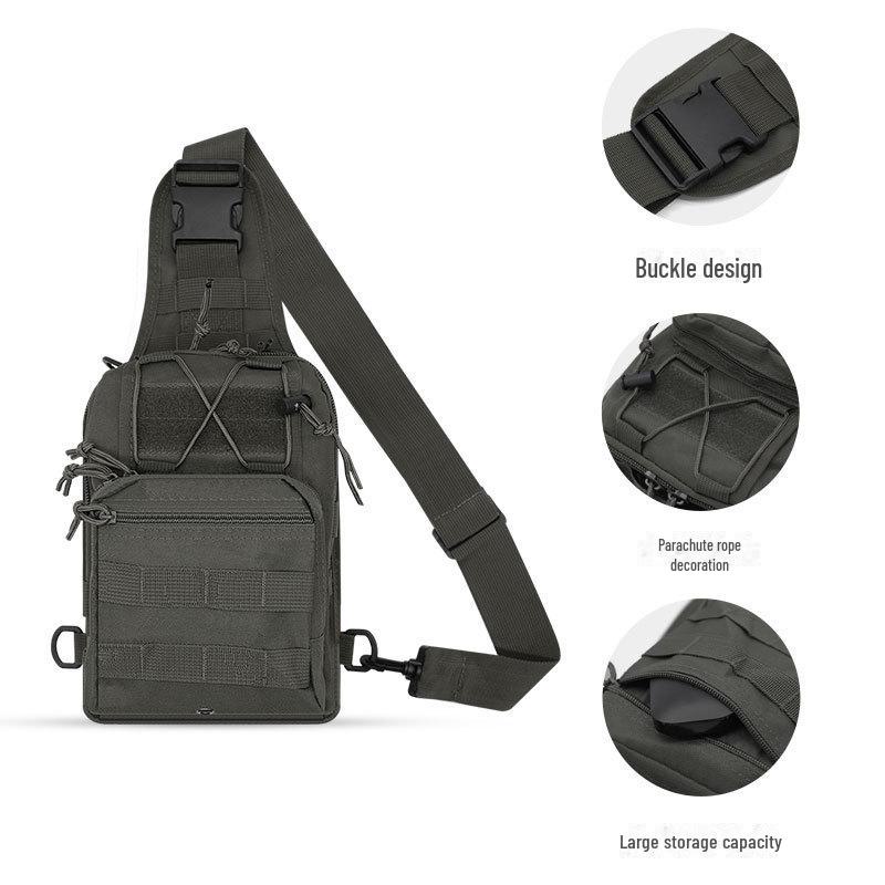 Многофункциональная камуфляжная тактическая сумка через плечо для езды на велосипеде и занятий спортом на открытом воздухе