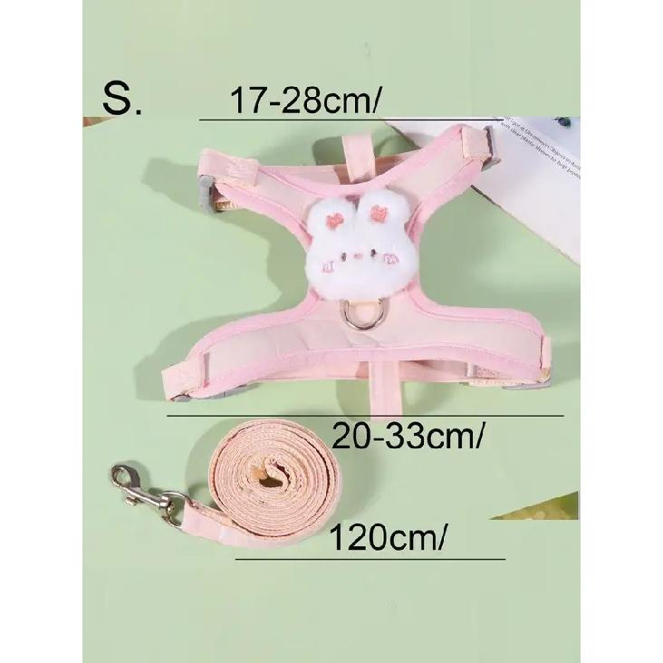 Adjustable Pet Harness Leash For Cats, H-Type Anti-Escape Cat Walking Vest, For Outdoor Use Only SP2412078745178766