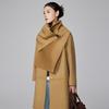 ] Niche Design Scarf Can Be Removed and Worn Twice, Double-sided Cashmere Coat, Women's Autumn and Winter Wool Coat