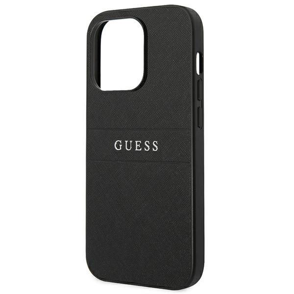 Guess Guhcp14Lpsasbbk Iphone 14 Pro 6.1 Black/Black Saffiano Strap