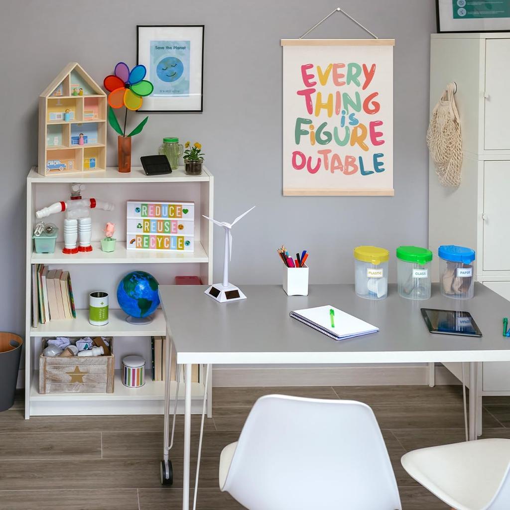 Neutral Classroom Decor Wall Hanging Banner Everything is Figureoutable Sgin pirational Classroom Theme Wall Hanging Decor for Office Playrooom