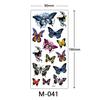 Waterproof Three-Dimensional Color Print Tattoo Sticker, Butterfly Flower Animal Tattoo