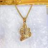 CMM 2PCS Retro Palace Jewelry Set Golden Leaf Shape Brushed Craft Clavicle Chain Pendant Necklace Earrings Women's Party Jewellery Accessories
