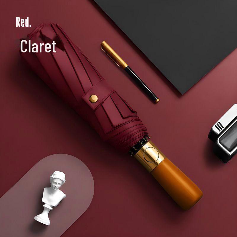 Женский автоматический складной зонт от солнца и дождя с защитой от УФ-лучей и логотипом