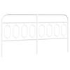 VidaXL Tête de lit métal blanc 183 cm, tête de lit en métal, tête de lit blanche,, tête de lit pour lit double 377202