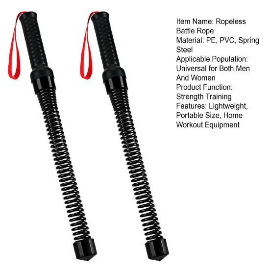 2 шт. Бесканатная боевая веревка Легкая портативная тренировочная веревка Тренировка силы мышц рук Нескользящая для начинающих Домашний спортзал Тренировочная веревка