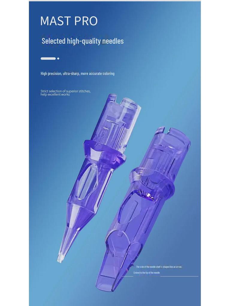 MAST Integrated Tattoo Machine Needle Set - 20 Pieces for Magic Spirit and European Lip Machines