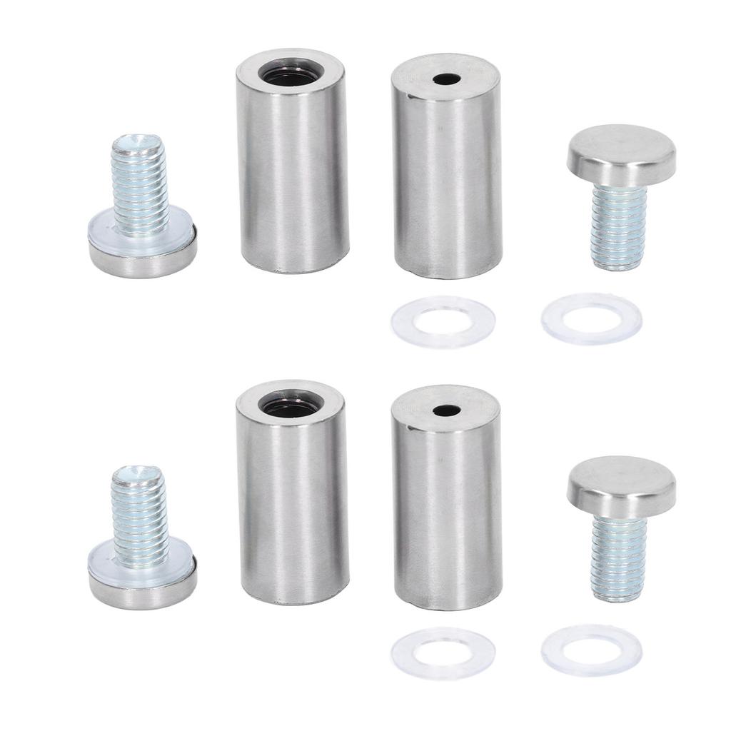 12 шт. гвоздей для настенных вывесок из нержавеющей стали, гвозди для акрила 19x40 мм