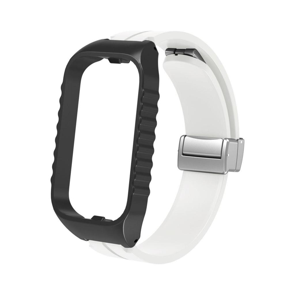 Складной магнитный силиконовый ремешок для Redmi Smart Band 2/3 и Xiaomi Smart Band 8 Active