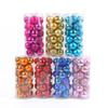 Creative 24-Pack Christmas Matte Ball Ornaments - Decorative Plastic Gift Balls
