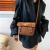 Women's Pu Leather Bag Cape Type Shoulder Bags Solid High Capacity Casual Bag Stitching Line New