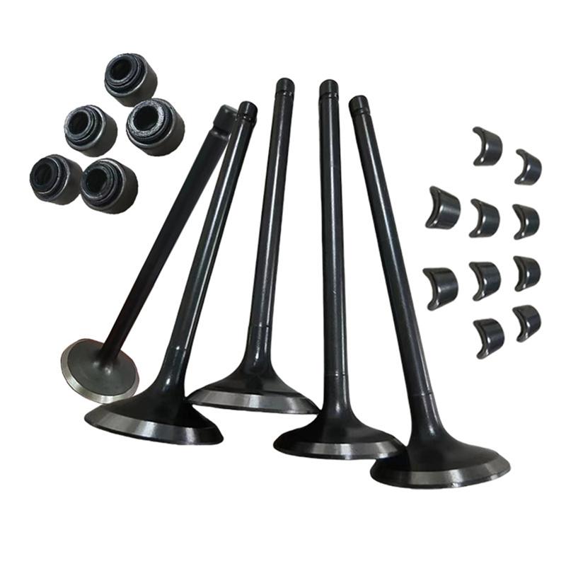 NEW-Motorcycle Exhaust Valves Inlet Intake Stem Kit For 660 YFM660 YFM660F 4X4 2002-2008 Motorcycle Engine Parts